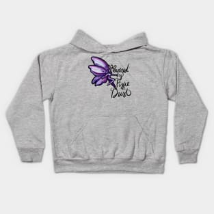 Powered by Pixie Dust Purple Fairy Kids Hoodie